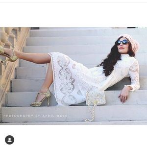 White lace dress